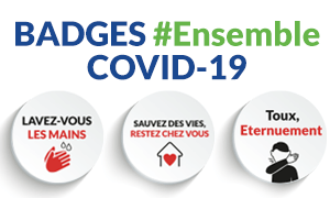 Badges #EnsemblePlusForts