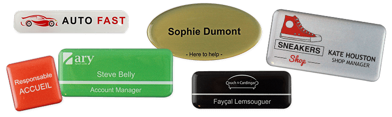 Badges nominatifs permanents
