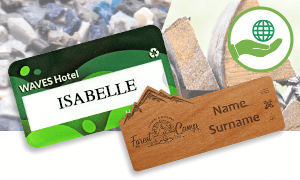 Badges nominatifs écologiques