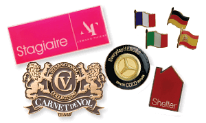 Badges en métal