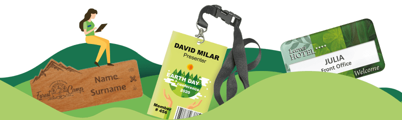 Badges nominatifs écologiques