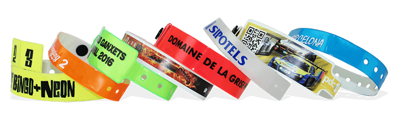 Bracelets en vinyle personnalisés