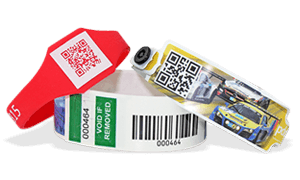 Bracelets d'identification avec codes-barres / codes QR