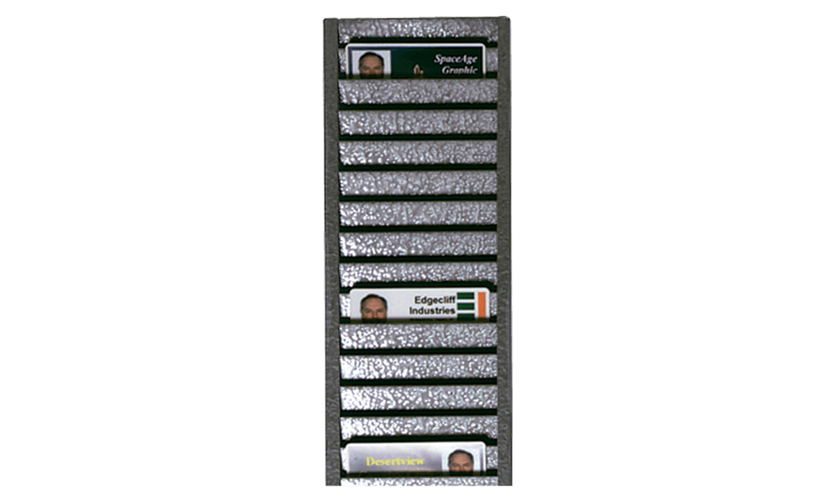 Porte-Cartes De Pointage Mural En Plastique - Support Rigide 68,5x21cm - Pour Bureau, Entrepôt, Organisation