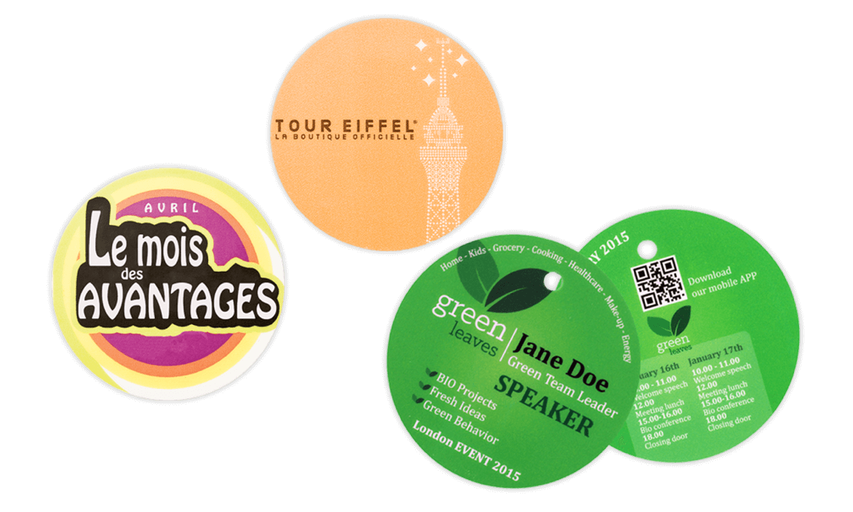 Badges Event 70mm Rond