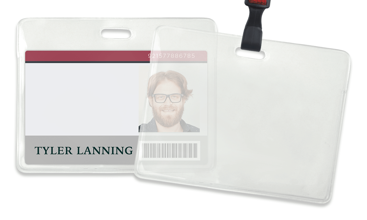 Porte badge en PVC format carte de crédit ou sur mesure