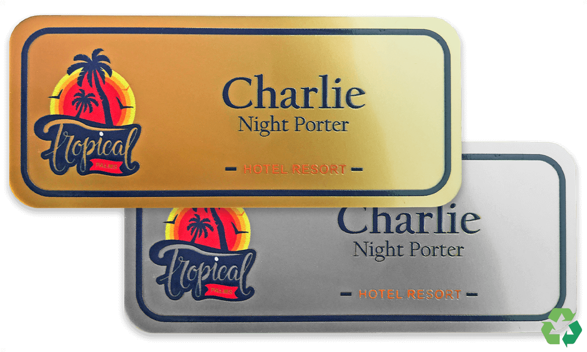 Badges Impress PRO, 75 X 32 mm