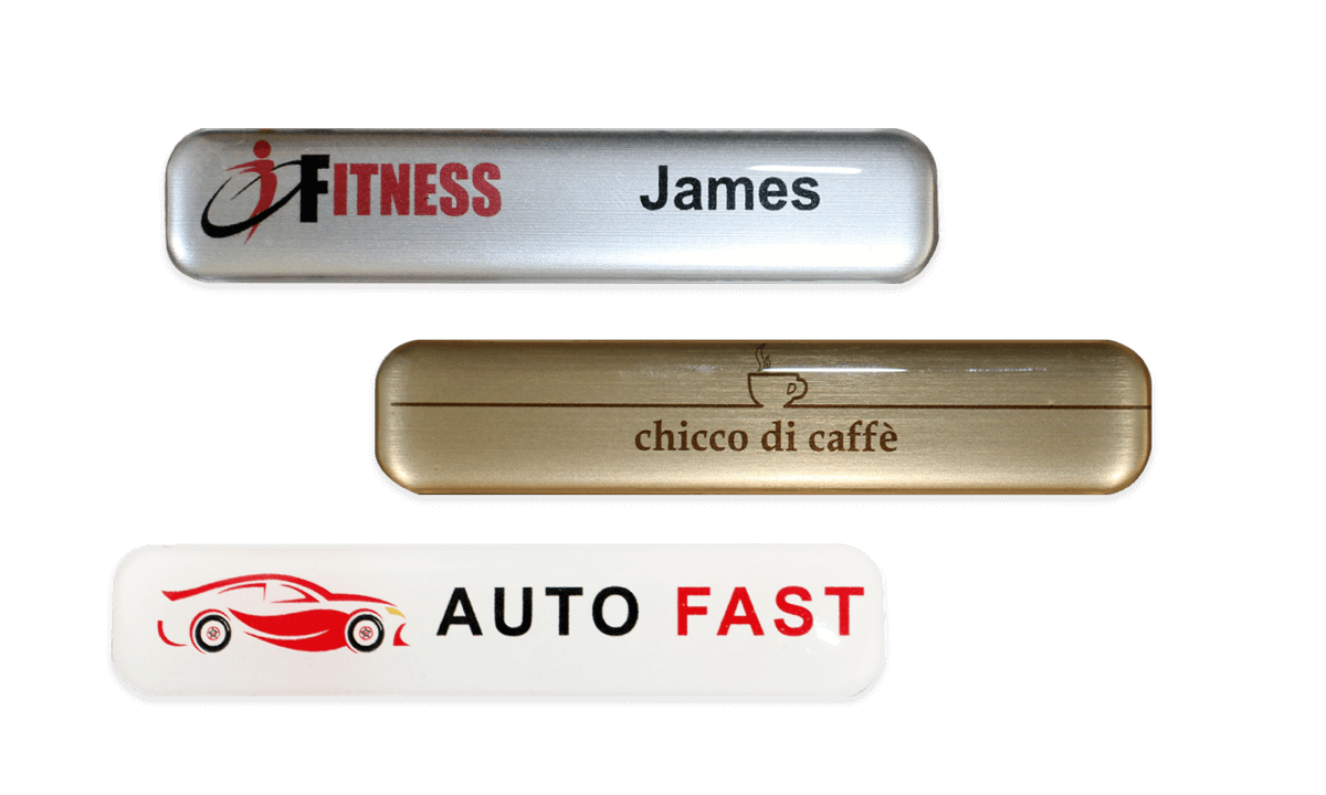 Badges nominatifs Premium Impress, 75 X 15 mm