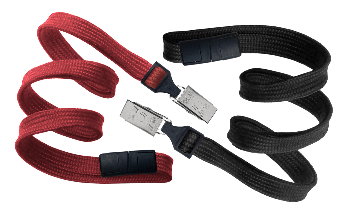 Cordons tubulaires 10mm avec attache anti-étranglement et pince crocodile