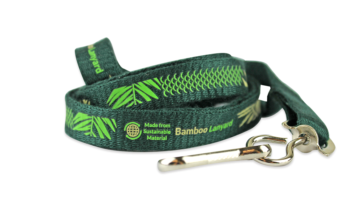 Tours de cou écologiques en bambou 10mm - Impression une couleur