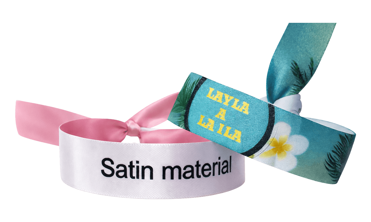 Bracelets satin à nouer (sans fermeture)