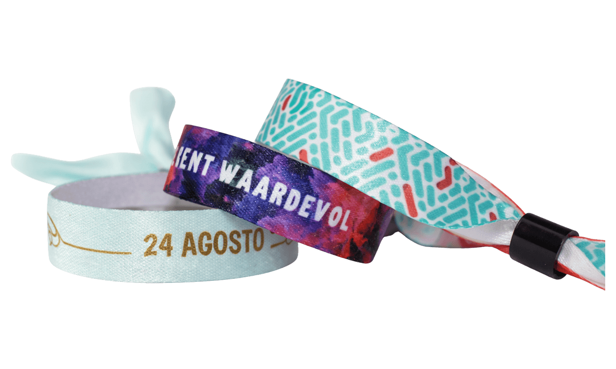 Bracelets en satin souple avec fermeture coulissante en plastique EXPRESS (Oslo)