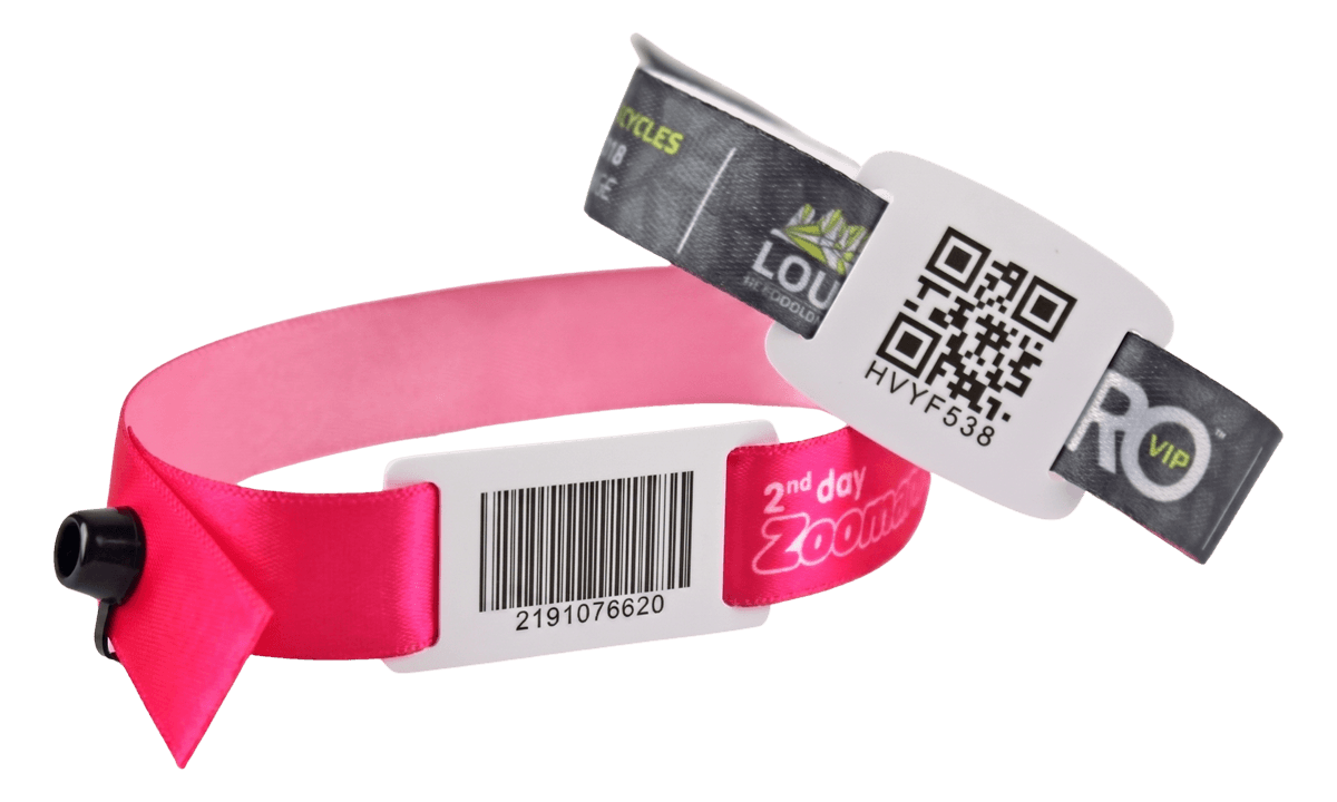 Bracelets en tissu avec glissière en PVC