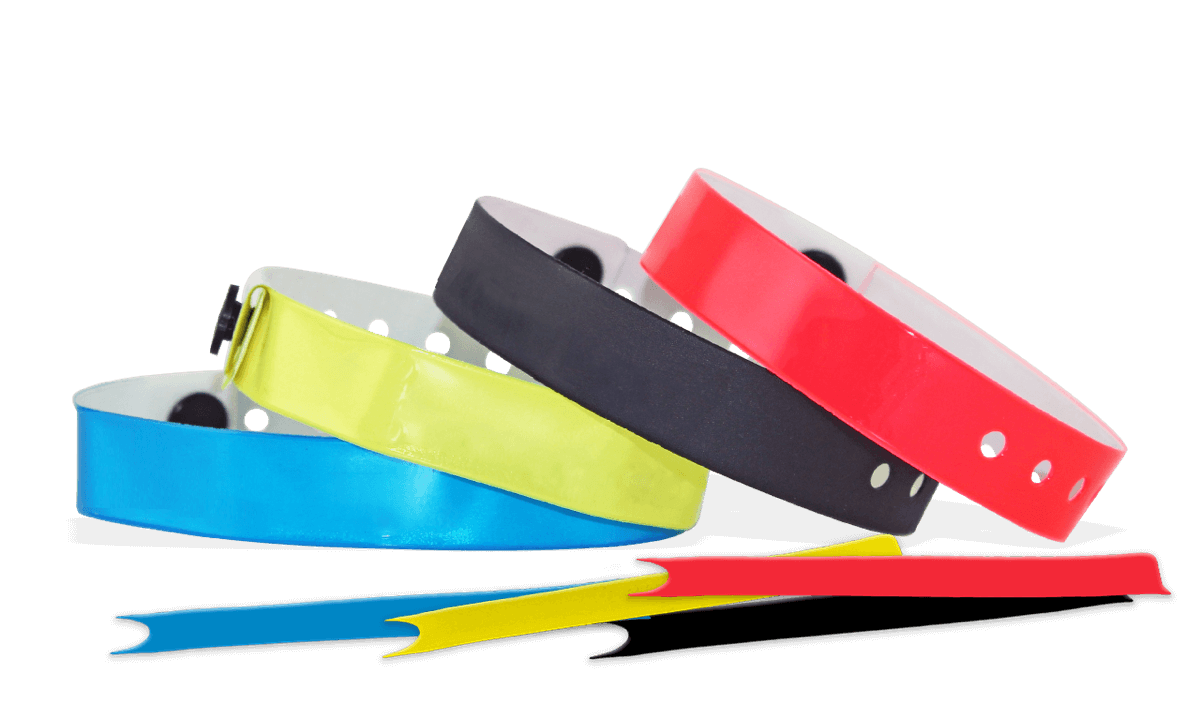 Bracelets en vinyle neutres, 13 mm