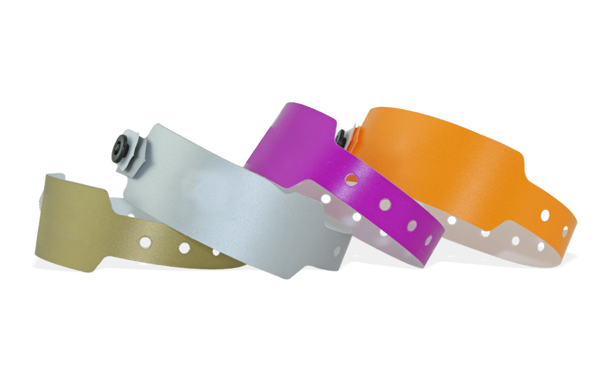 Bracelets en plastique neutres, 25 mm