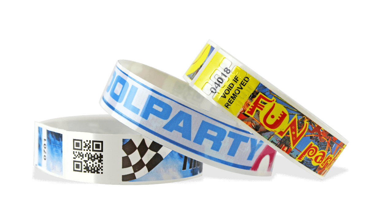 Bracelets à code-barres avec impression digitale en couleur, NPS 19 mm (Finition mate)