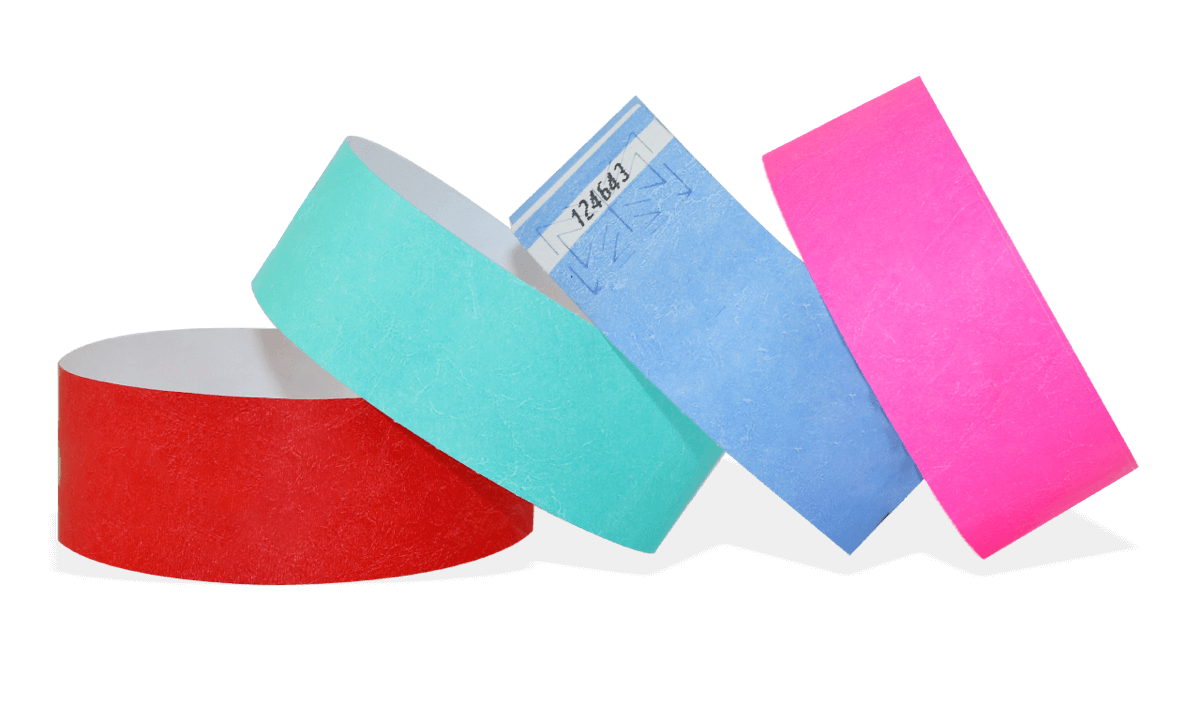 Bracelets en Tyvek neutres, 25 mm