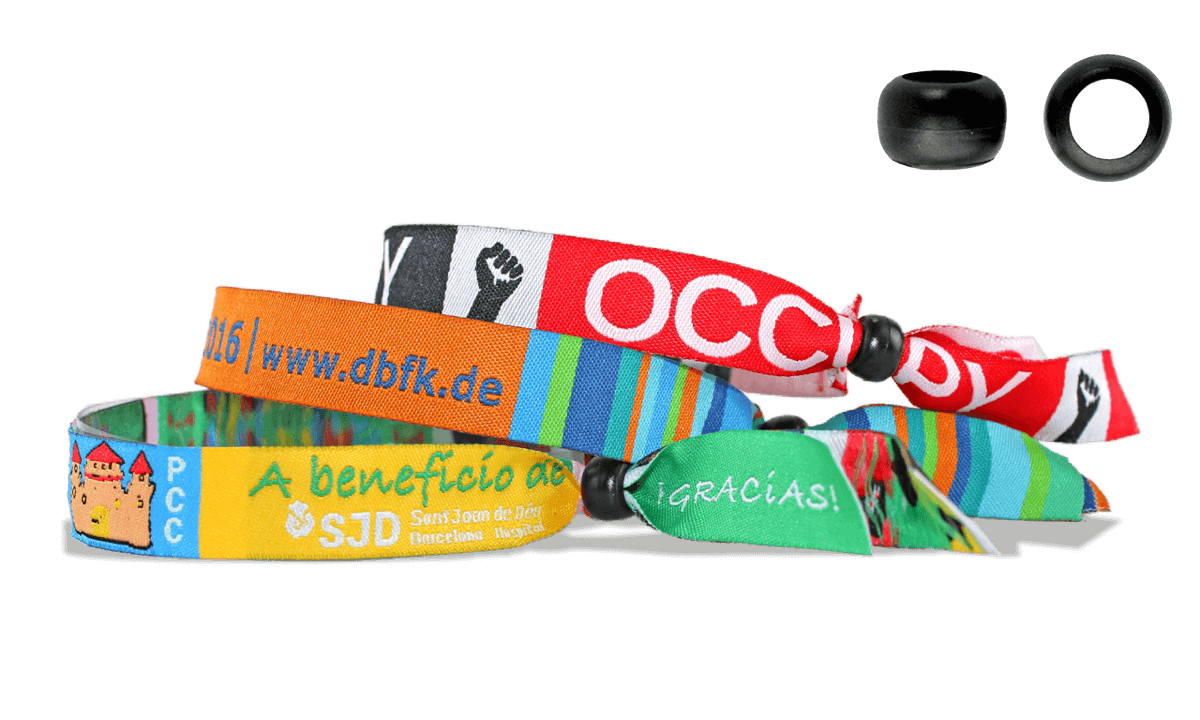 Bracelets tissés avec fermeture en plastique réutilisable (Tokyo)