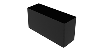 Magicard Cartes noires long format 140 mm x 54 mm (paquet de 100)