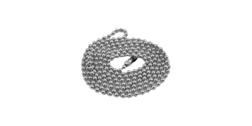 Chaînette à Billes Non-Nickelées avec connecteur - 76 cm