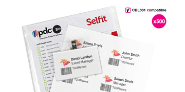 Pack de 500 Inserts 105 x 65 mm pour Porte Badge