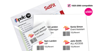 Pack de 500 Inserts 90 x 55 mm pour Porte Badge