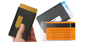 Distributeur de carte pour 1 carte, avec encoche pour le pouce