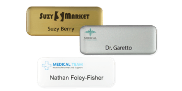 Badges nominatifs Premium Impress, 65 X 25 mm