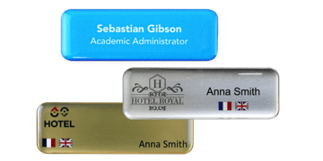 Badges nominatifs Premium Impress, 75 X 25 mm