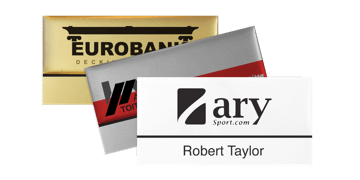 Badges nominatifs Premium Réutilisables pour étiquettes adhésives 12 mm, 75 X 38 mm
