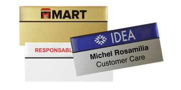 Badges nominatifs Premium Réutilisables pour étiquettes adhésives 24 mm, 75 X 38 mm