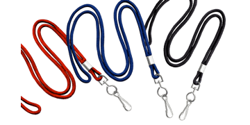 Cordons 3mm avec mousqueton rotatif en métal