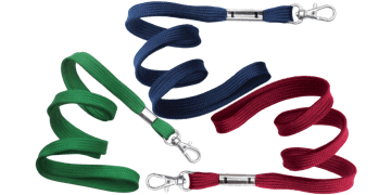 Cordons tubulaires 10mm avec mousqueton cliquet