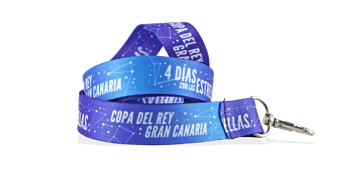 Tours de cou en satin 25mm - Impression quadrichromie