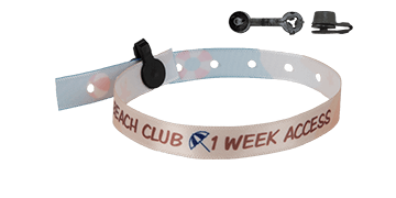 Bracelets en satin 10mm "Spécial camping" avec fermeture Nice
