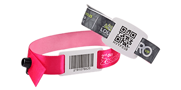 Bracelets en tissu avec glissière en PVC