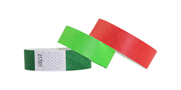 Bracelets en Tyvek neutres, 19 mm