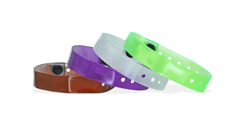 Bracelets en vinyle neutres translucides, 13 mm