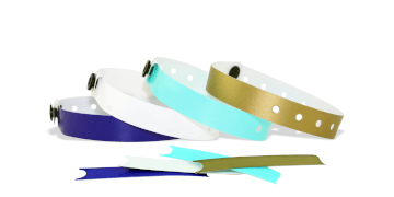 Bracelets en plastique neutres avec onglet détachable, 13 mm
