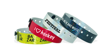 Bracelets holographiques, 19 mm, motif "pluie", impression 1 couleur