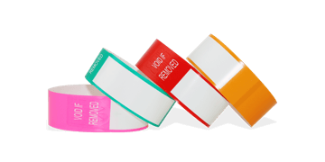 Bracelets thermiques avec zone d'impression blanche