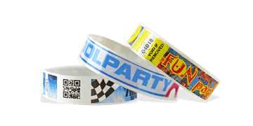 Bracelets en papier avec impression digitale en couleur, NVS 19 mm (Finition brillante)