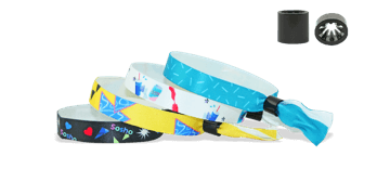 Bracelets en satin souple avec fermeture coulissante en plastique (Oslo)