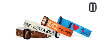 Bracelets en satin avec boucle en plastique réutilisable (Roma)