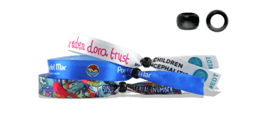 Bracelets en satin avec fermeture en plastique réutilisable (Tokyo)