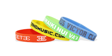 Bracelets en silicone avec gravure et imprimés, taille enfant