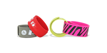 Bracelets slap en silicone, 25 x 230 mm