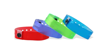 Bracelets en vinyle neutres translucides, 19 mm