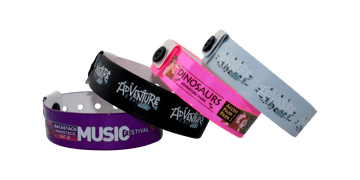 Bracelets en vinyle personnalisés, 19 mm, impression en couleurs