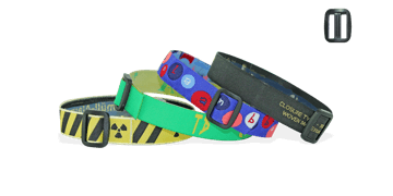 Bracelets en tissu avec boucle en plastique réutilisable (Roma)